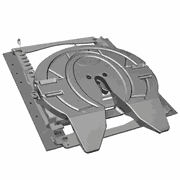 Fifth Wheel - Integrated Low-Weight Slider, 24 in, 10 in, Electronic Lock Indicator, Auto