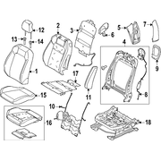 Frame Seat Back <br>The structure of a vehicles SPORT - Front, Driver (CONVERTIBLE)