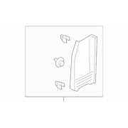 Door Pillar Post Trim Set - Right, Back