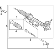 Rod End Tie Spindle <br>Steering Connecting Steering - Left, Rear, Outer