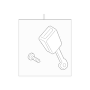 Seat Belt Receptacle - Rear, Center