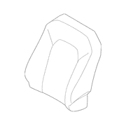 Seat Back Cushion Cover - Left, Front