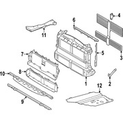 Radiator Support Panel Reinforcement Floor Sidemember - Right, Front
