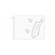 Door Pillar Post Trim Set Body Side Panel - Right, Inner