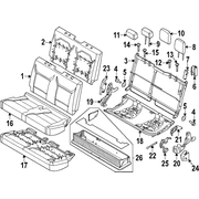 Seat Cover Cloth Cushion <br>A that replaces the original equipment back and bottom Covers
