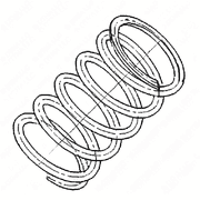 Oil Pressure Valve Spring - S60 14L DDEC VI