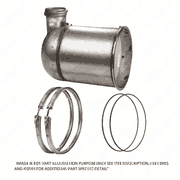Oxidation Catalytic Converter Kit with DOC and Clamp