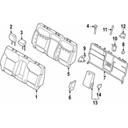 Seat Back Cushion Pad - Rear