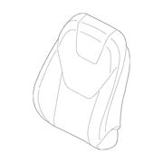 Seat Back Cushion Cover - Right, Front
