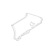 Interior Quarter Panel Trim C Pillar - Right