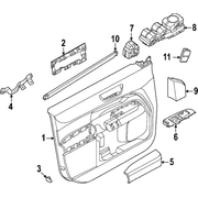Panel Door Trim - Left, Front, Lower (LARIAT)