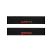 Tufskinz Red Lettering on Black Texture Door Sill Kit