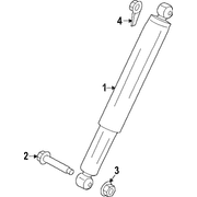 Suspension Shock Absorber - Rear 7.3L