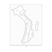 Body C-Pillar Bodyside Reinforcement - Left, Inner