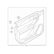 Panel Door Trim - Right, Front, Lower (Platinum)