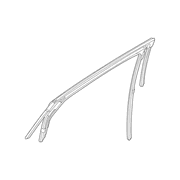 Window Channel Track - Left, Rear