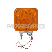 LIGHT-DBL FACE TURN SQ AMBER/AMBER