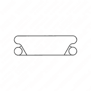 Cooling Plate Heat Exchanger Gasket - S60 14L