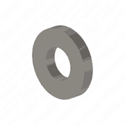 Steel Washer, .39 x .81 x .12 inches, Hardened