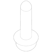 Running Board Bolt Hex Head And Washer - M6 X 25, Front