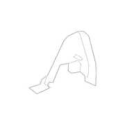Seat Back Recliner Adjustment Mechanism Cover - Left, Rear