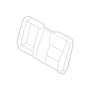 Seat Back Cushion Cover - Left, Rear