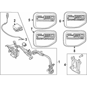 Drive Motor Battery Pack Charging Port Door Ring - Left, Center (BEV)