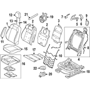 Heater Seat Element Cushion <br>Seat pad SPORT (CONVERTIBLE, COUPE)