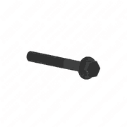 M10 x 1.5 x 30 mm Flanged Hex Bolt, Phosphate Coated, Steel