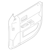 Door Interior Trim Panel - Right, Front
