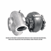 Turbocharger with Oil Guiding Plate for DD15