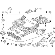 Panel Valance Shield <br>Seat Trim Finish cover Seat Power