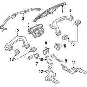 Instrument Panel Air Duct Vent - Left 2.5L
