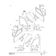 WEATHERSTRIP,FR DOOR BELT,INR LH 1