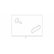 Interior Door Handle Trim Inside Escutcheon - Right, Front (Cypress)