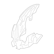 Brake Dust Shield Splash Guard - Left, Front