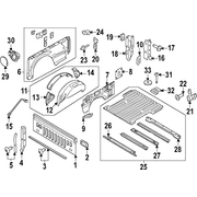 Truck Bed Panel Reinforcement - Left (Performance)
