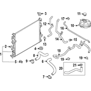 Engine Coolant Overflow Hose <br>A that feeds to the or recOvery bottle in a closed loop