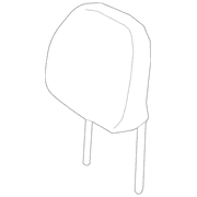 Headrest pad <br>Headrest part of the Seat Perforated - Left, Front