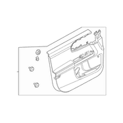 Door Trim Panel Cloth - Right, Front, Lower