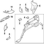 Trim D Pillar - Left