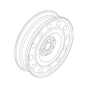 Wheel Rim 17 Mini Spare, Spare Assembly
