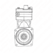 Two Cylinder Air Compressor - 636 CCM OM906 EUROMOT 3