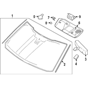 Interior Rear View Mirror Cover Rain Sensor