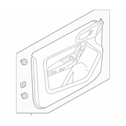Door Interior Trim Panel - Right, Front (XL)
