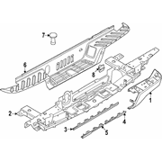 Bumper Extension <br>Extension piece to the or Bumpers bracket Cap End Side - Left, Front, Rear