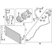 AIR CONDITIONING (A/C) Refrigerant Suction Hose Tube <br>
