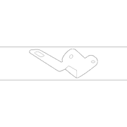 Folding Seat Lock Striker Back Latch - Rear