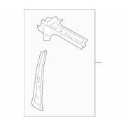 Body B-Pillar Side Roof Rail - Right, Inner (Series 500V/510V)