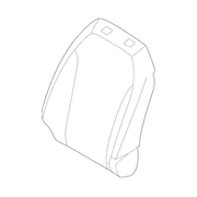 Seat Back Cushion Cover Covers Kit - Left, Front